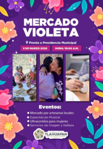 Este domingo 8 de marzo te esperamos frente a la Presidencia Municipal para vivir una jornada dedicada a todas las mujeres .