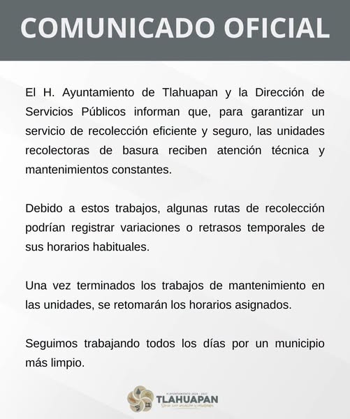 Informamos a la ciudadanía que las unidades recole (#17)