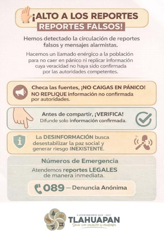 Se ha detectado la circulación de reportes falsos  (#230)