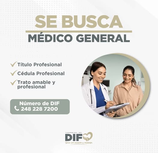 Vacante disponible para médico o médica con título (#237)