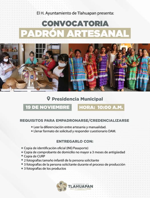 Artesanas y artesanos de Tlahuapan, esta invitació (#372)