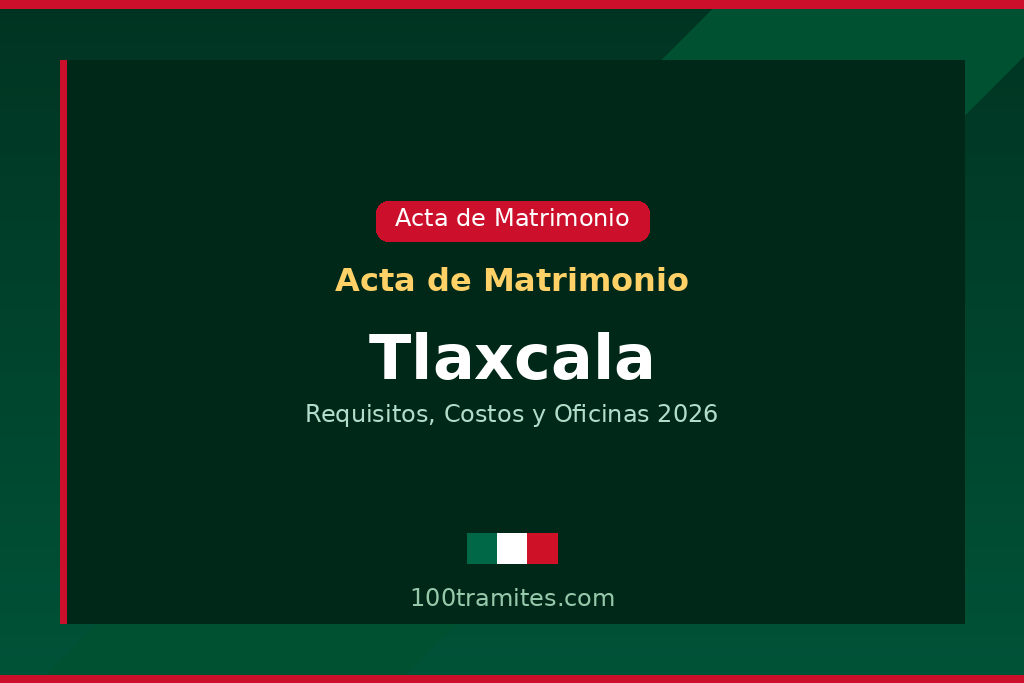 Tramitar acta de matrimonio en Tlaxcala