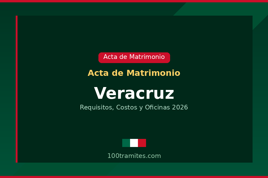 Tramitar acta de matrimonio en Veracruz