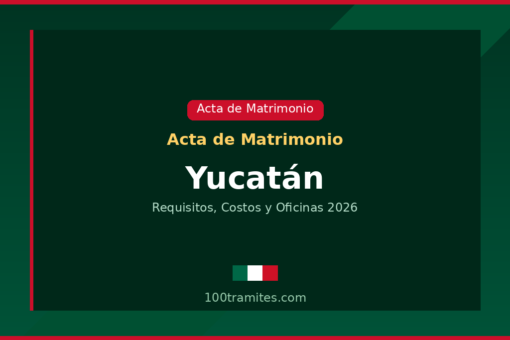 Acta de matrimonio Yucatán