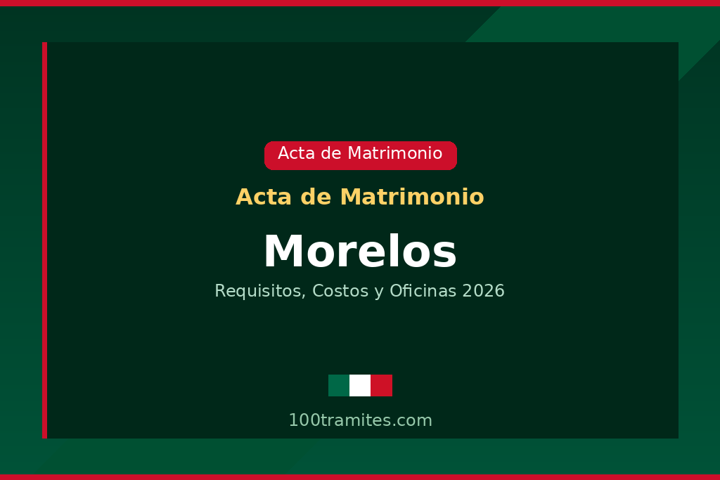 Acta de matrimonio Morelos